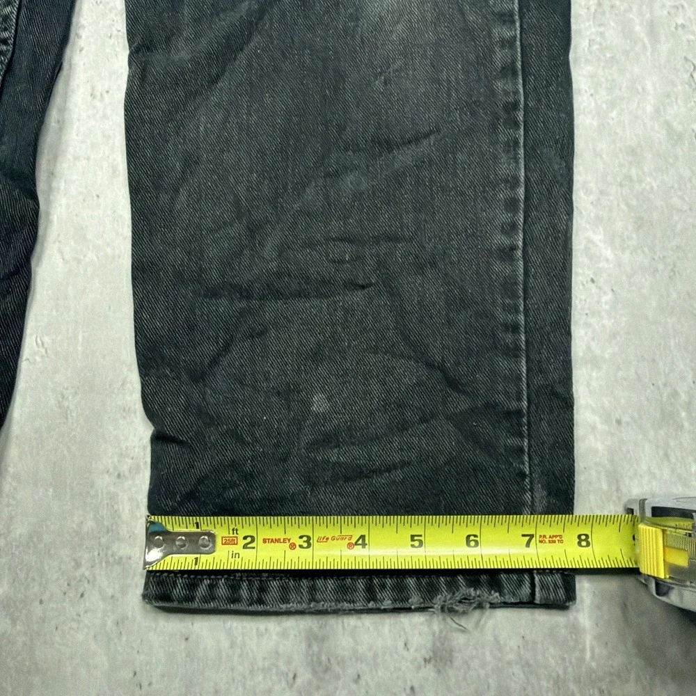 Vintage 90s Levi's 550 Relaxed Fit Jeans Men 33x30 Black Made in USA Grunge Work